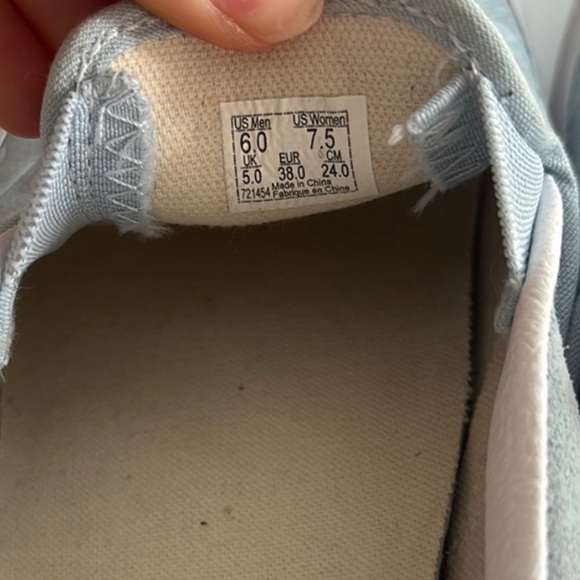 Vans Sky Blue Slip-On Shoes Embossed Houndstooth Winter Sky / Blue - Picture 3 of 4